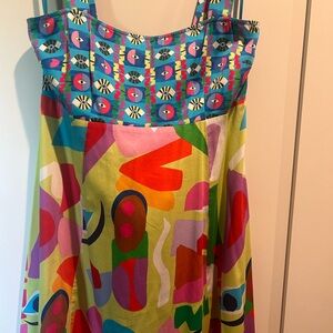 Alden Adair Multicolor Abstract Sundress.